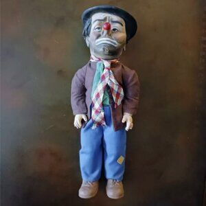 VTG Emmett Kelly “Willie The Clown” All Original Vinyl Hobo G50f